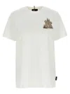 Moncler White Logo Patch T-shirt