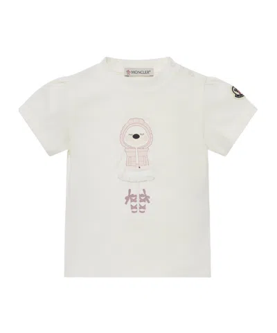 Moncler Logo-patch T-shirt In White