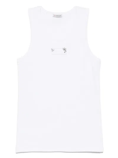Moncler Logo-patch Tank Top In White