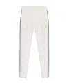 Moncler Logo-patch Tapered-leg Trousers In White