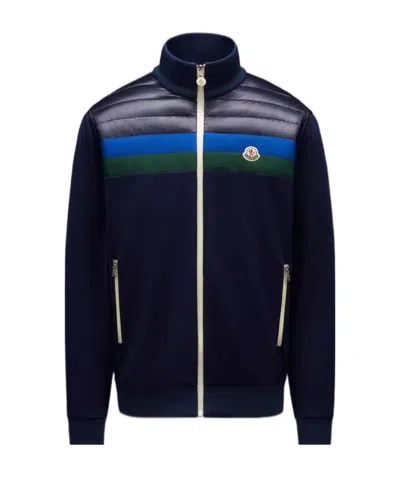 Moncler Logo-patch Track Jacket In Blue
