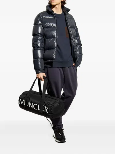 Moncler Logo-patch Track Pants In Black