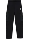 Moncler Logo Neoprene Track Pants In 黑色
