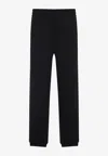 Moncler Logo-patch Track Pants In Black