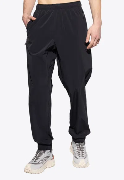 Moncler Logo Patch Track Pants In Black