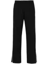Moncler High-waisted Flared Trousers In Black