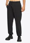 Moncler Logo Patch Track Pants In Black