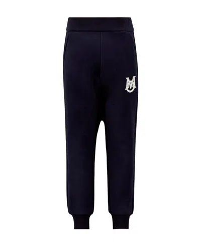 Moncler Logo-patch Track Pants In Blue