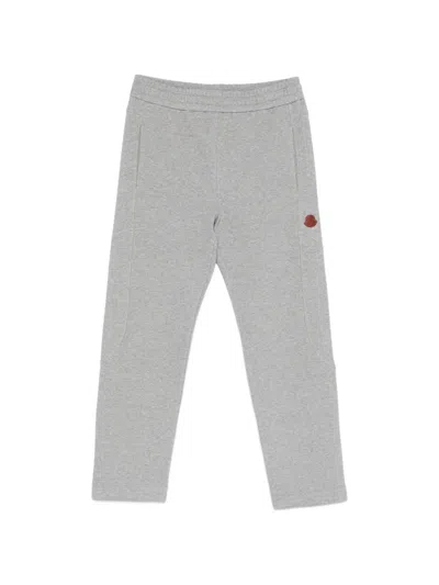 Moncler Logo-patch Track Pants In Gray
