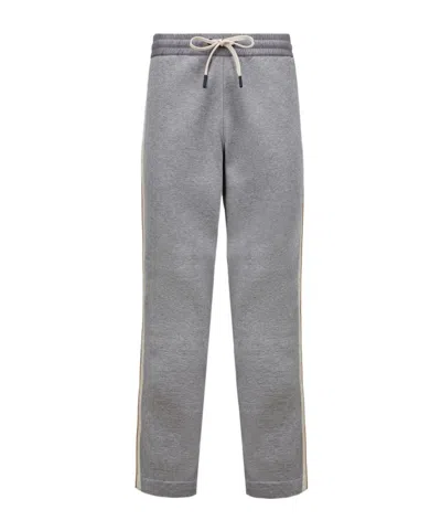 Moncler Logo-patch Track Pants In Gray
