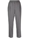 Moncler Logo-patch Track Pants In Grey