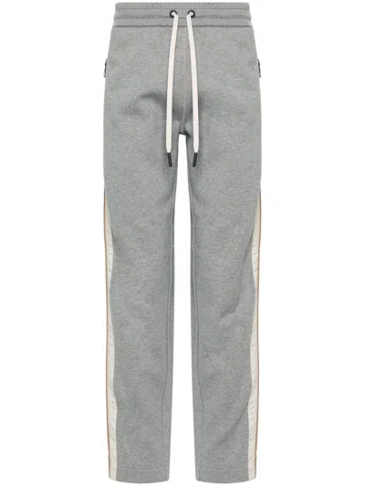 Moncler Logo-patch Track Pants In Grey