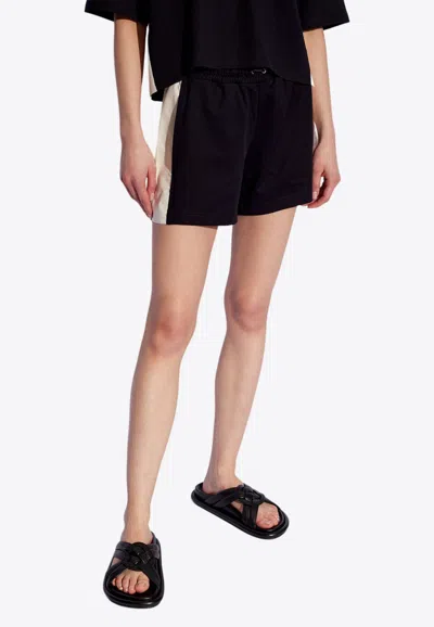 Moncler Logo-patch Track Shorts In Navy