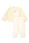 Moncler Logo Patch Tracksuit In White