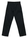 Moncler Logo-patch Trousers In Black