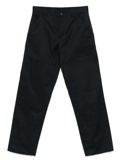 Moncler Logo-patch Trousers In Black