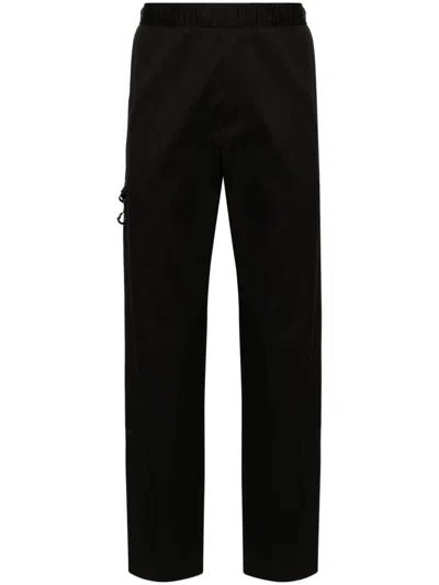 Moncler Logo-patch Trousers In Black