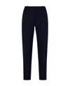 Moncler Logo Jogging Trousers In Blue