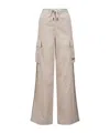Moncler Logo-patch Trousers In Nude