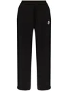Moncler Logo Patch Sweatpants Black In Black