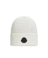 Moncler Logo-patch Waffle-knit Beanie