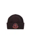 Moncler Logo-patch Wool Beanie In Black
