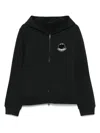 Moncler Logo Hoodie In Black