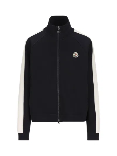 Moncler Logo Patch Zip-up Jacket In Default Title