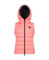 Moncler Aliterse Quilted Shell Down Vest In Pink