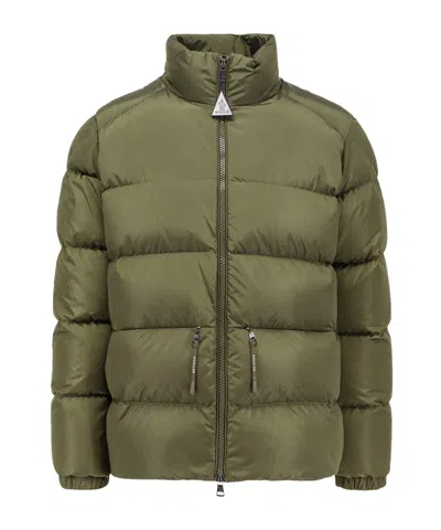 MONCLER MONCLER LOGO PATCH ZIP-UP PUFFER JACKET