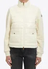 Moncler Logo Patch Zip-up Jacket In Black