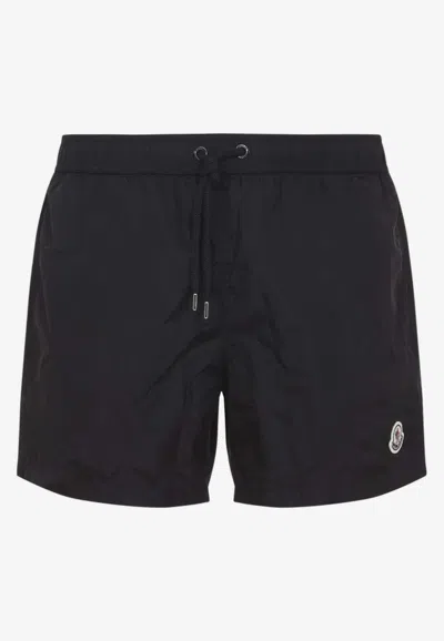MONCLER LOGO-PATCHED SWIM SHORTS
