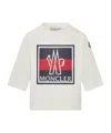 Moncler Logo Pattern Long-sleeved T-shirt In White
