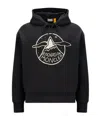 Moncler Logo Pattern Sweater In Black
