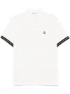 Moncler Logo Piquet Polo Shirt In White