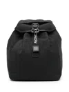 Moncler Logo-plaque Backpack In 黑色