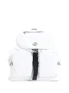 Moncler Logo Backpack In White