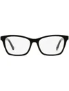 Moncler Logo-plaque Glasses In Black