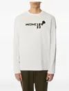 Moncler Logo-plaque Long-sleeve T-shirt In White