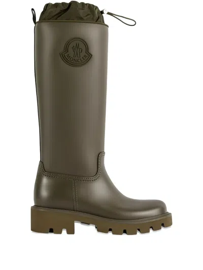 Moncler Women Kickstream High Rubber Rainboots In Multi