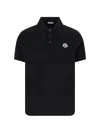 Moncler Logo Polo Shirt In Black