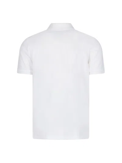 Moncler Logo Polo Shirt In White