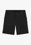 Moncler Day-namic Nylon Bermuda Shorts With Adjustable Drawstring In Black