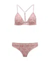 Moncler Logo-print Bikini In Pink