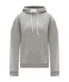 Moncler Logo-print Cotton Hoddie In Gray