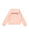 Moncler Logo-print Cotton Hoodie In Pink