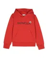 Moncler Logo-print Cotton Hoodie In Red