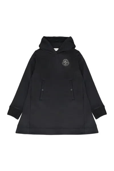 MONCLER LOGO PRINT COTTON SWEATDRESS