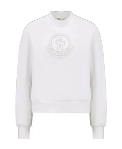 Moncler Logo Sweatshirt In White