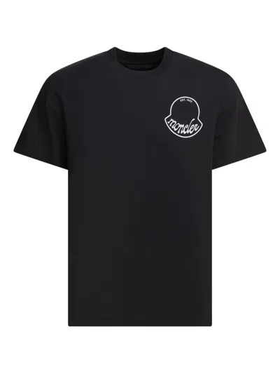 Moncler Logo-print Cotton T-shirt In Black
